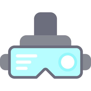 VR Hikaye Anlatım Simgesi, Basit Tasarımlı Vektör Resimleri