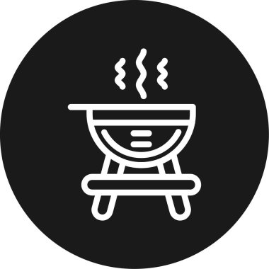 Izgara Hattı Çemberi BG Simgesi, Basit Tasarımlı Vektör Resimleri