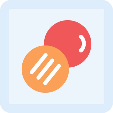 Kamera Efektleri Düz Simge, Basit Tasarımlı Vektör İllüstrasyonu