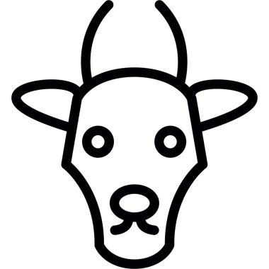 Keçi, Basit Tasarımlı Vektör Resimleri