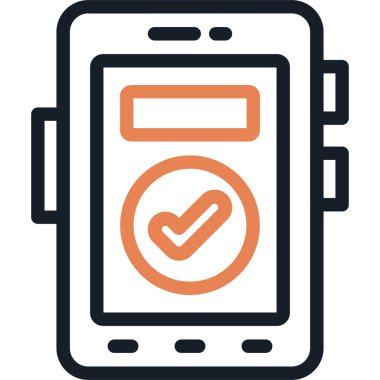 Otel Uygulama Satırı Simgesi, Basit Tasarımlı Vektör Resimleri