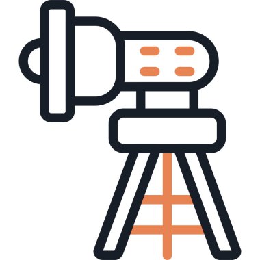 Stüdyo Işık Çizgisi Simgesi, Basit Tasarımlı Vektör Resimleri