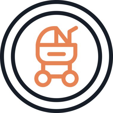 Babalık Ayrılma Satırı Simgesi, Basit Tasarımlı Vektör Resimleri