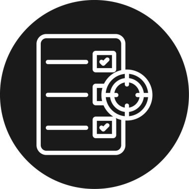 Atölye hedefleri Çember BG Simgesi, Basit Tasarımlı Vektör Resimleri