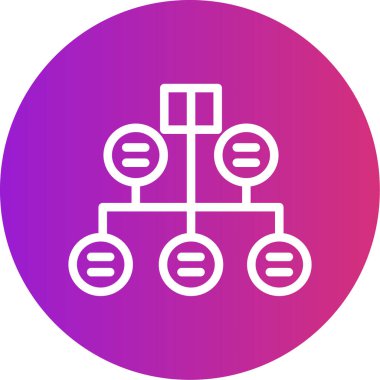 Görev Satırı Sınıflandırma Çemberi Simgesi, Basit Tasarımlı Vektör Resimleri