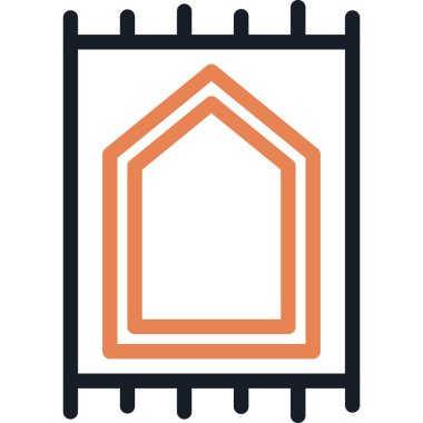 Dua Hattı Simgesi, Basit Tasarımlı Vektör İllüstrasyonu