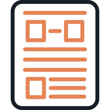 Planlama Satırı Simgesi, Basit Tasarımlı Vektör Resimleri