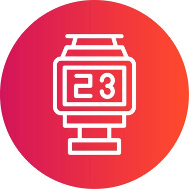 Ana Puan Çizgisi Gradyan Çemberi Simgesi, Basit Tasarımlı Vektör Resimleri