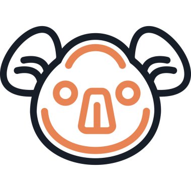 Oyuncak Ayı Çizgisi Simgesi, Basit Tasarımlı Vektör Resimleri