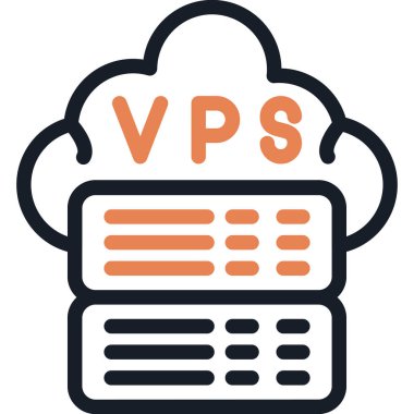 Vps Satır Simgesi, Basit Tasarımlı Vektör Resimleri