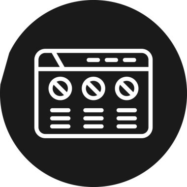 PAGE CEO 'su Çember BG Simgesi, Basit Tasarımlı Vektör Resimleri