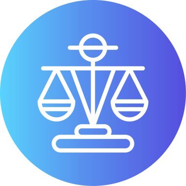 Eşit Haklar Çizgisi Gradyan Çemberi Simgesi, Basit Tasarımlı Vektör Resimleri