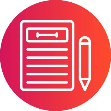 Kişi Biçimi Çizgisi Gradyan Çemberi Simgesi, Basit Tasarımlı Vektör Resimleri