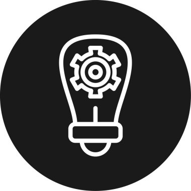 İş İstihbarat Hattı Çemberi BG Simgesi, Basit Tasarımlı Vektör Resimleri