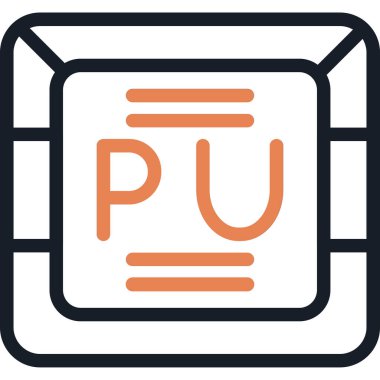 Plütonyum Satırı Basit Tasarımlı Vektör ResimleriComment