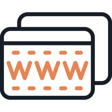 Alan Adı Satırı Simgesi, Basit Tasarımlı Vektör Resimleri