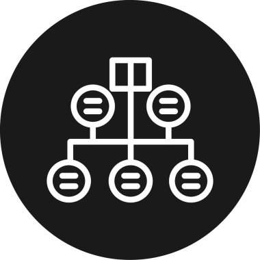 Görev Çizgisi Çemberi BG Simgesi, Basit Tasarımlı Vektör Resimleri