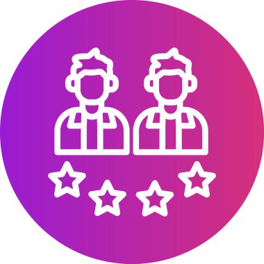 Takım Geribildirim Çizgisi Gradyan Çemberi Simgesi, Basit Tasarımlı Vektör Resimleri