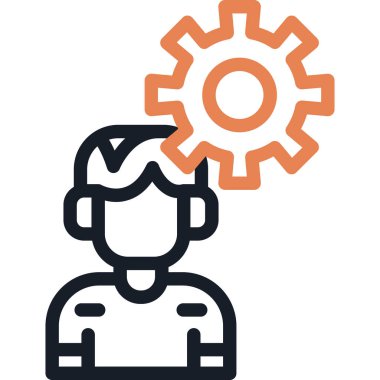 Davranış Değerlendirmeleri Satırı Simge Ögesi, Basit Tasarımlı Vektör Resimleri