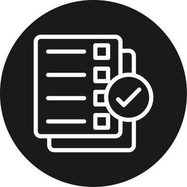 Bilgi Sorgu Satırı Çemberi BG Simgesi, Basit Tasarımlı Vektör Resimleri