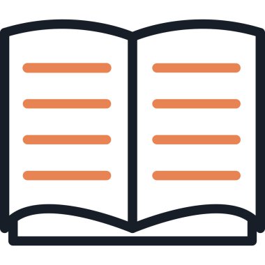 Öğretmenin Kitap Satırı Basit Tasarımlı Vektör İllüzyonu