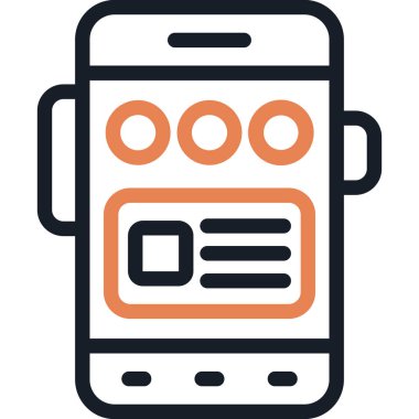 UX UI Tasarım Satırı Simgesi, Basit Tasarımlı Vektör Resimleri