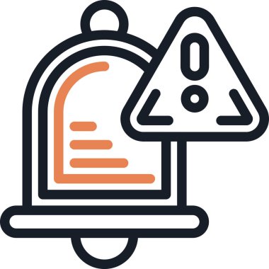 Bildirimli Açılır Satır Simgesi, Basit Tasarımlı Vektör İllüstrasyonu