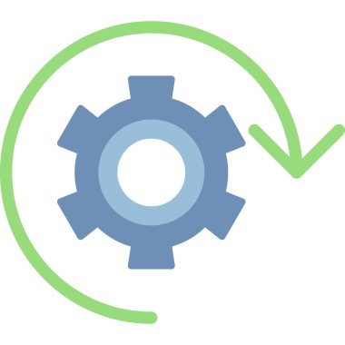 Sanat Etkisi Düz Simgesi, Basit Tasarımlı Vektör İllüstrasyonu