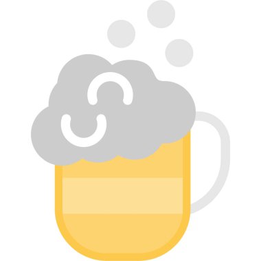 Viking Düz Simgesi, Basit Tasarımlı Vektör İllüzyonu