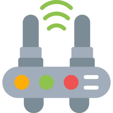 Ofis Yönlendirici Düz Simgesi, Basit Tasarımlı Vektör Resimleri