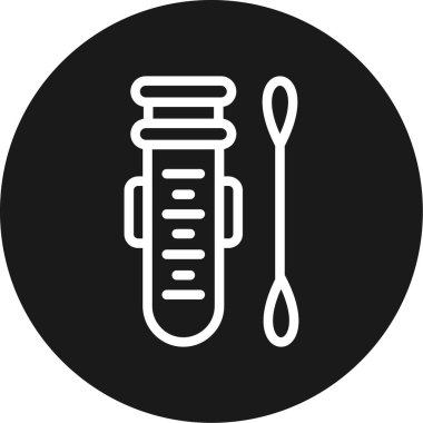 Test Tüneli Çemberi BG Simgesi, Basit Tasarımlı Vektör Resimleri