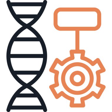 Genetik Algoritma Satırı Basit Tasarımlı Vektör ResmiComment