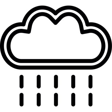 Yağmur Bulutu, Basit Tasarımlı Vektör Resimleri