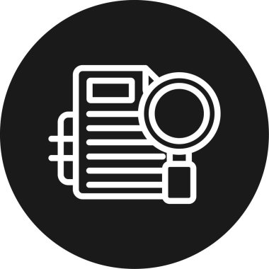 Yeniden İnceleme Satırı Çemberi BG Simgesi, Basit Tasarımlı Vektör Resimlerine Devam Et