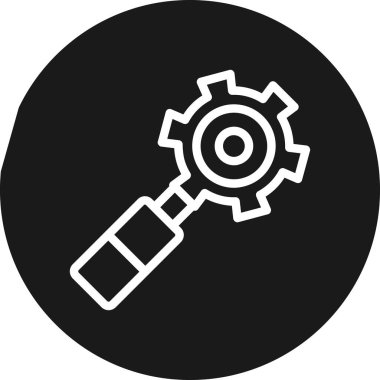 Arama Motoru Optimizatio Hat Çemberi BG Simgesi, Basit Tasarımlı Vektör Resimleri