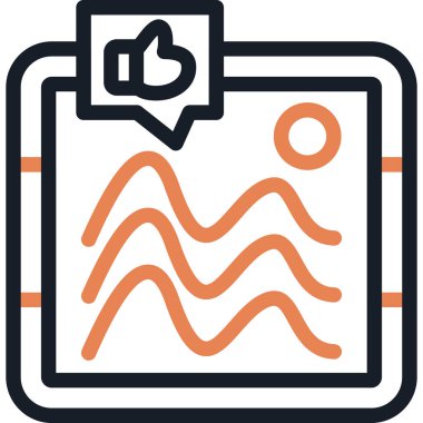 Sosyal Medya Posta Satırı Simgesi, Basit Tasarımlı Vektör ResimleriComment