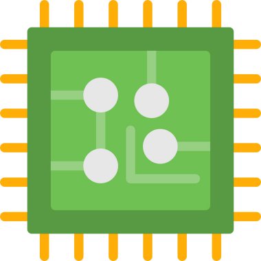 Elektronik Düz Simge, Basit Tasarımlı Vektör Resimleri
