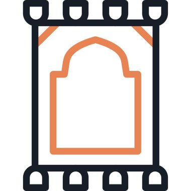 Dua Hattı Simgesi, Basit Tasarımlı Vektör İllüstrasyonu