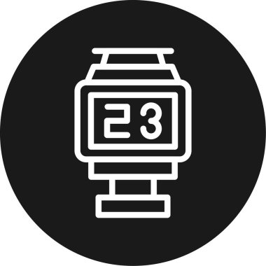 Ana Puan Çizgisi Çemberi BG Simgesi, Basit Tasarımlı Vektör Resimleri