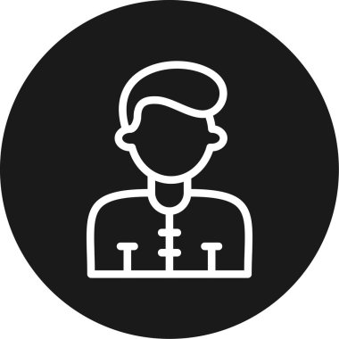 Telekomünikasyon Satırı Çemberi BG Simgesi, Basit Tasarımlı Vektör Resimleri