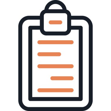 UX Ölçüm Satırı Bitiş Simgesi, Basit Tasarımlı Vektör İllüstrasyonu