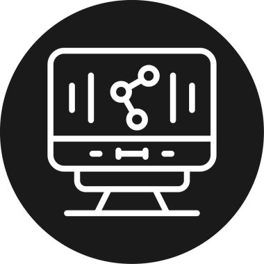 Satır Çemberi BG Simgesi, Vektör Resmini Basit Tasarımla Paylaş