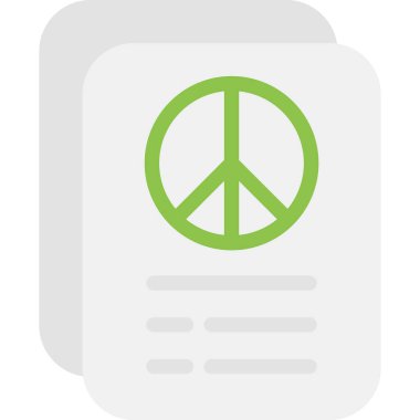 İnsan Hakları Konferansı Düz Simge, Basit Tasarımlı Vektör İllüzyonu