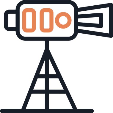 Film Ekibi Satırı Simgesi, Basit Tasarımlı Vektör Resimleri