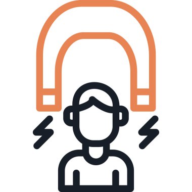 Müşteri Tutma Satırı Simgesi, Basit Tasarımlı Vektör Resimleri