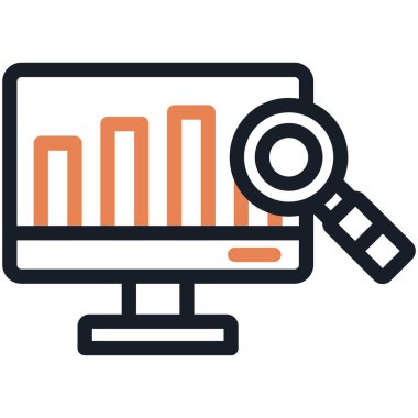 SEO Denetim Çizgisi Simgesi, Basit Tasarımlı Vektör Resimleri