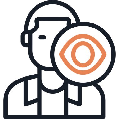 Motivasyon Görüş Çizgisi Simge Ögesi, Basit Tasarımlı Vektör Resimleri