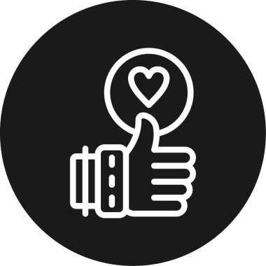 Düğme Hattı Çemberi BG Simgesi, Basit Tasarımlı Vektör İllüstrasyonu gibi