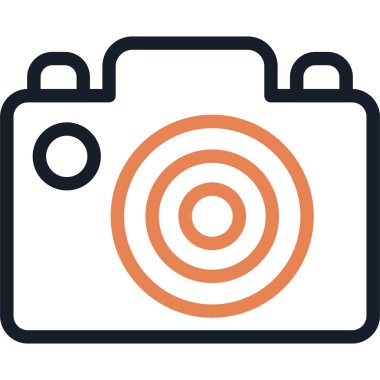 Fotoğraf Sanatı Satırı Basit Tasarımlı Vektör İllüzyonu