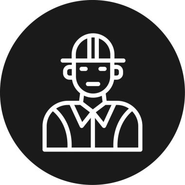 İtfaiyeci Hattı Çemberi BG Simgesi, Basit Tasarımlı Vektör Resimleri